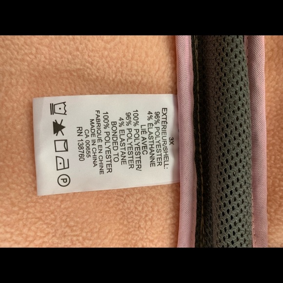 Ladies Plus Size Active Zone Peach Coat! - Picture 6 of 6